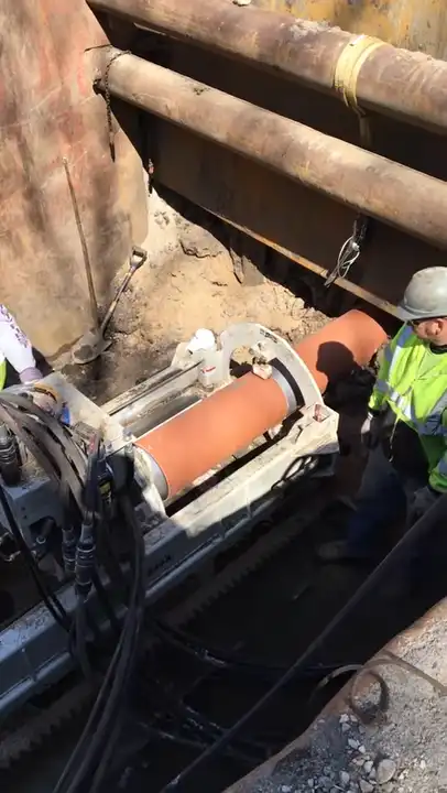 clay jacking pipe installation