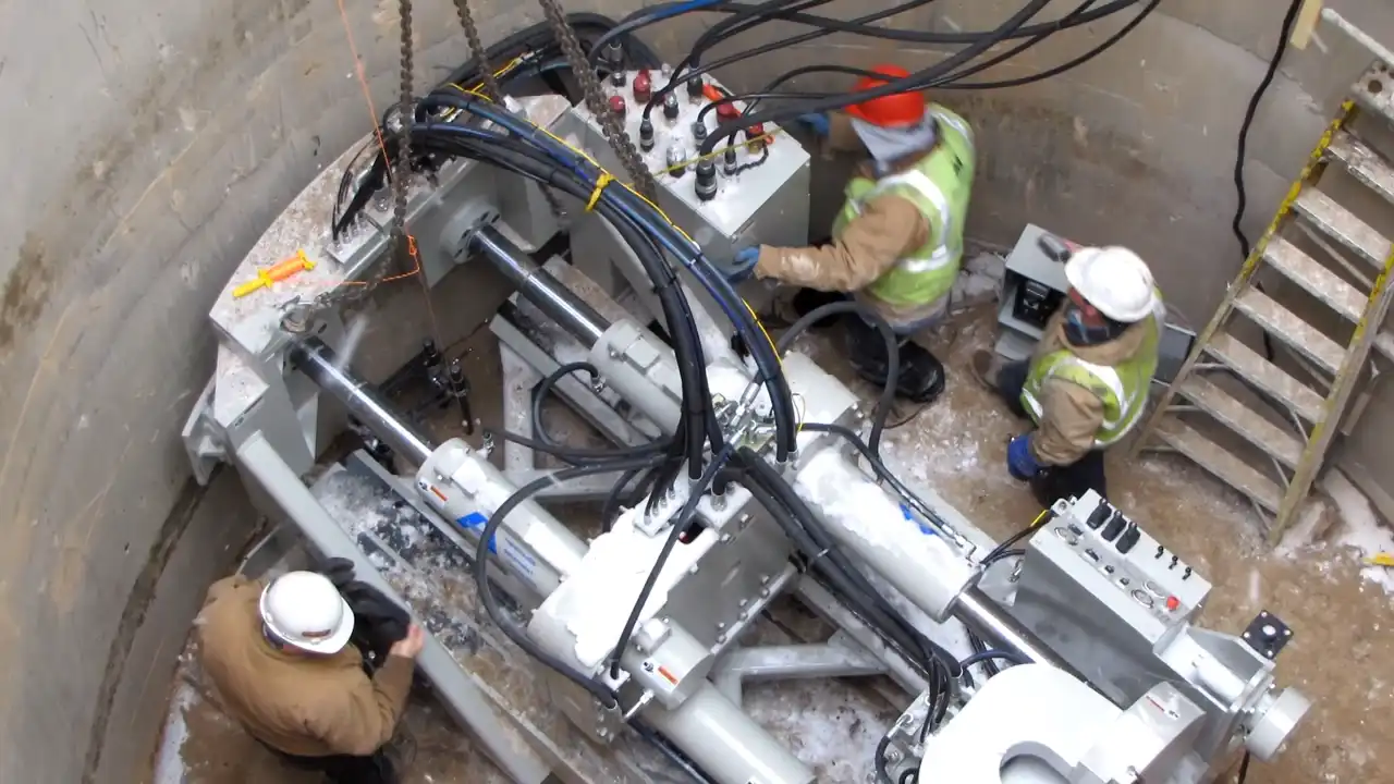 pilot tube guiding pipe installation