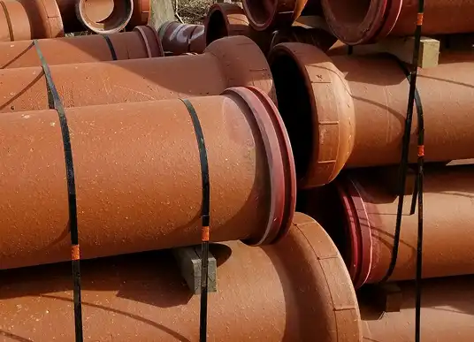 a group of clay pipes