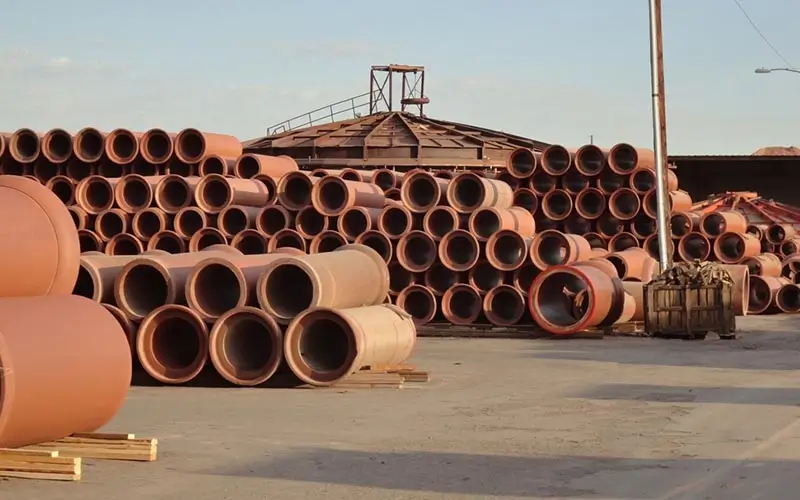 stacks of clay pipe
