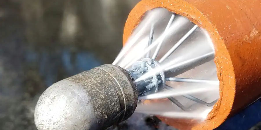 clay pipe cleaning nozzle