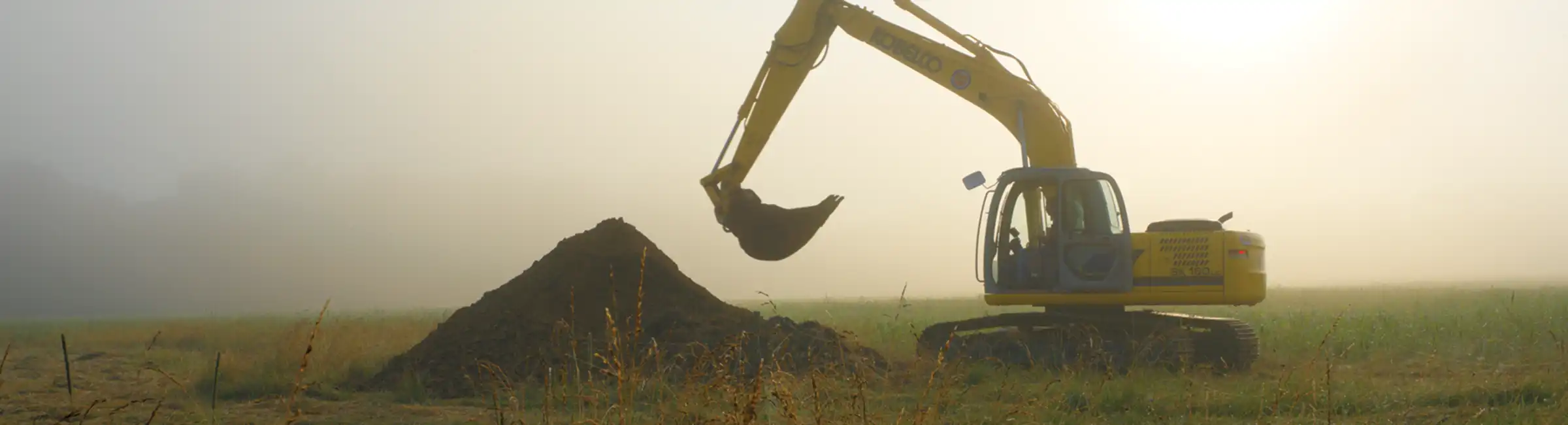 large equipment moving dirt