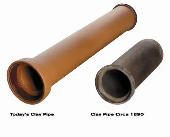 piece of modern clay pipe and older clay pipe